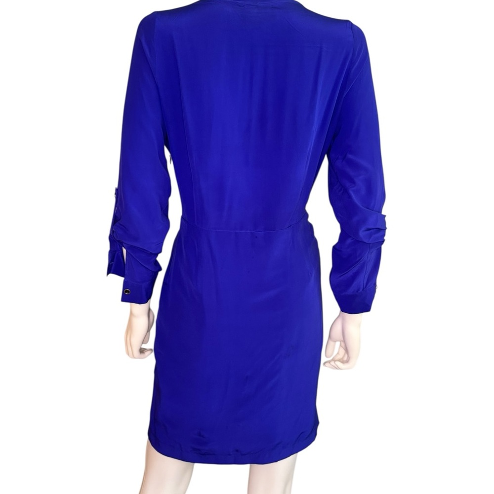 Yumi Kim Silk Cobalt Blue Wrap Dress - Picture 2 of 3